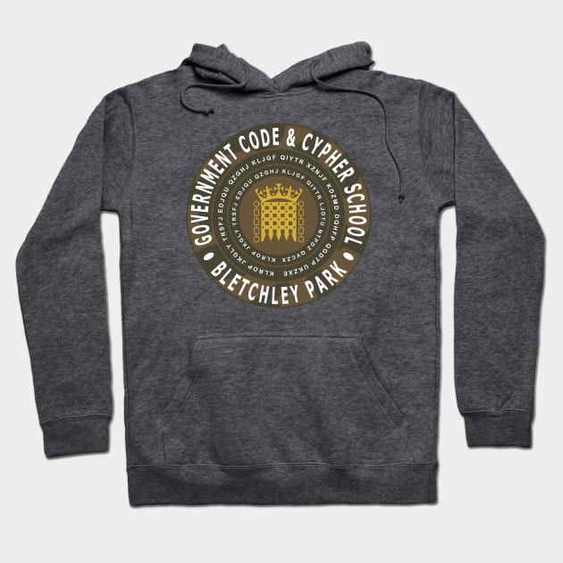 Bletchley Park Government Code & Cypher School Hoodie by Lyvershop